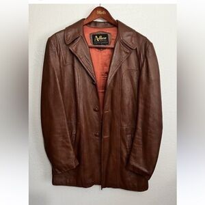 Adler Men's Brown Leather Jacket